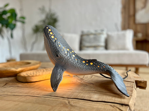 Handmade Ceramic Whale Lamps: Ocean-Inspired Light for Your Home