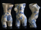 Hand-Painted Ceramic Female Body Vase
