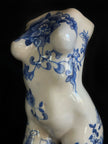 Hand-Painted Ceramic Female Body Vase