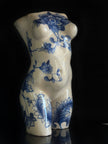 Hand-Painted Ceramic Female Body Vase