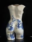 Hand-Painted Ceramic Female Body Vase