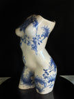 Hand-Painted Ceramic Female Body Vase