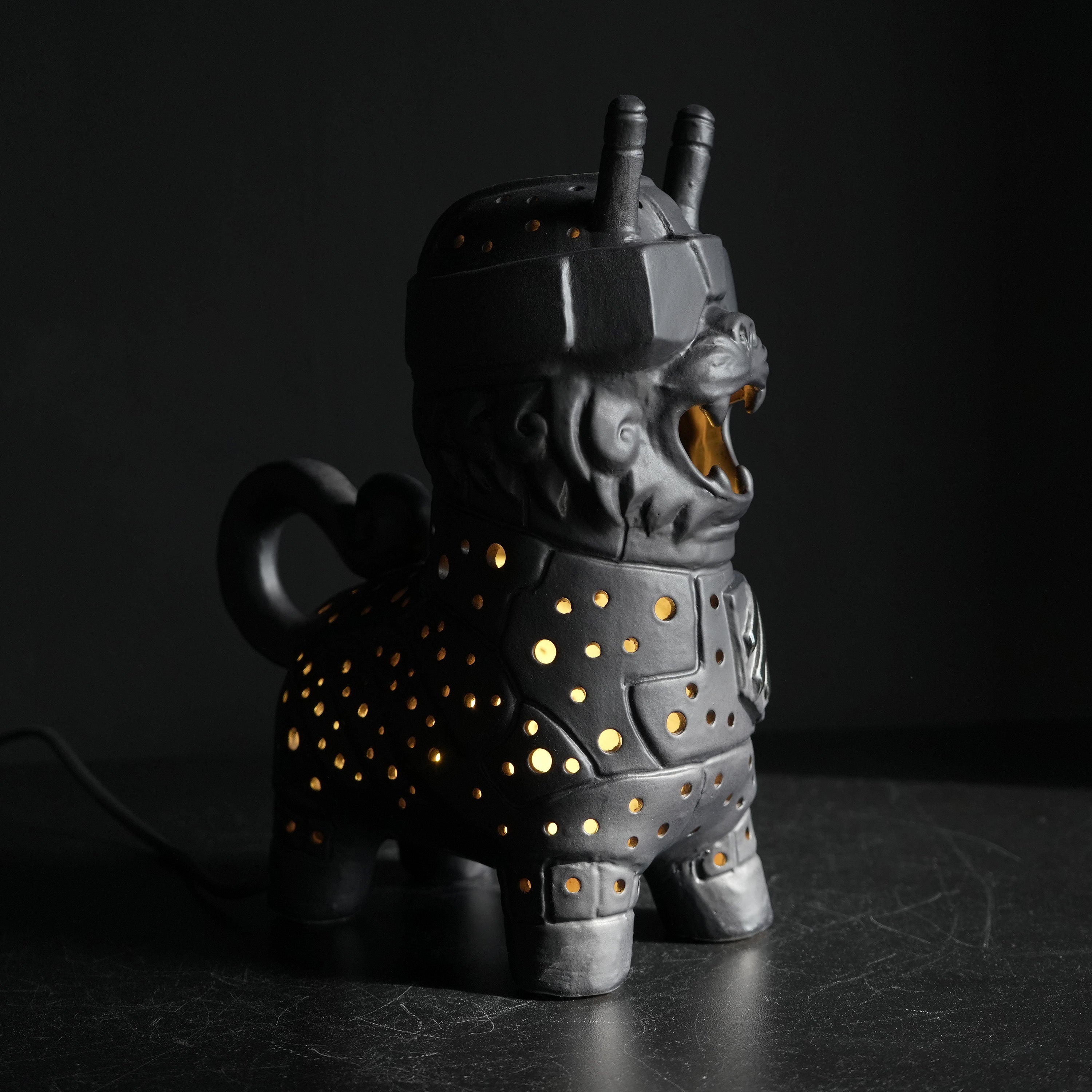 Lembyk FPV Ceramic Night Light | Handmade Ukrainian Folk-Inspired Night Light