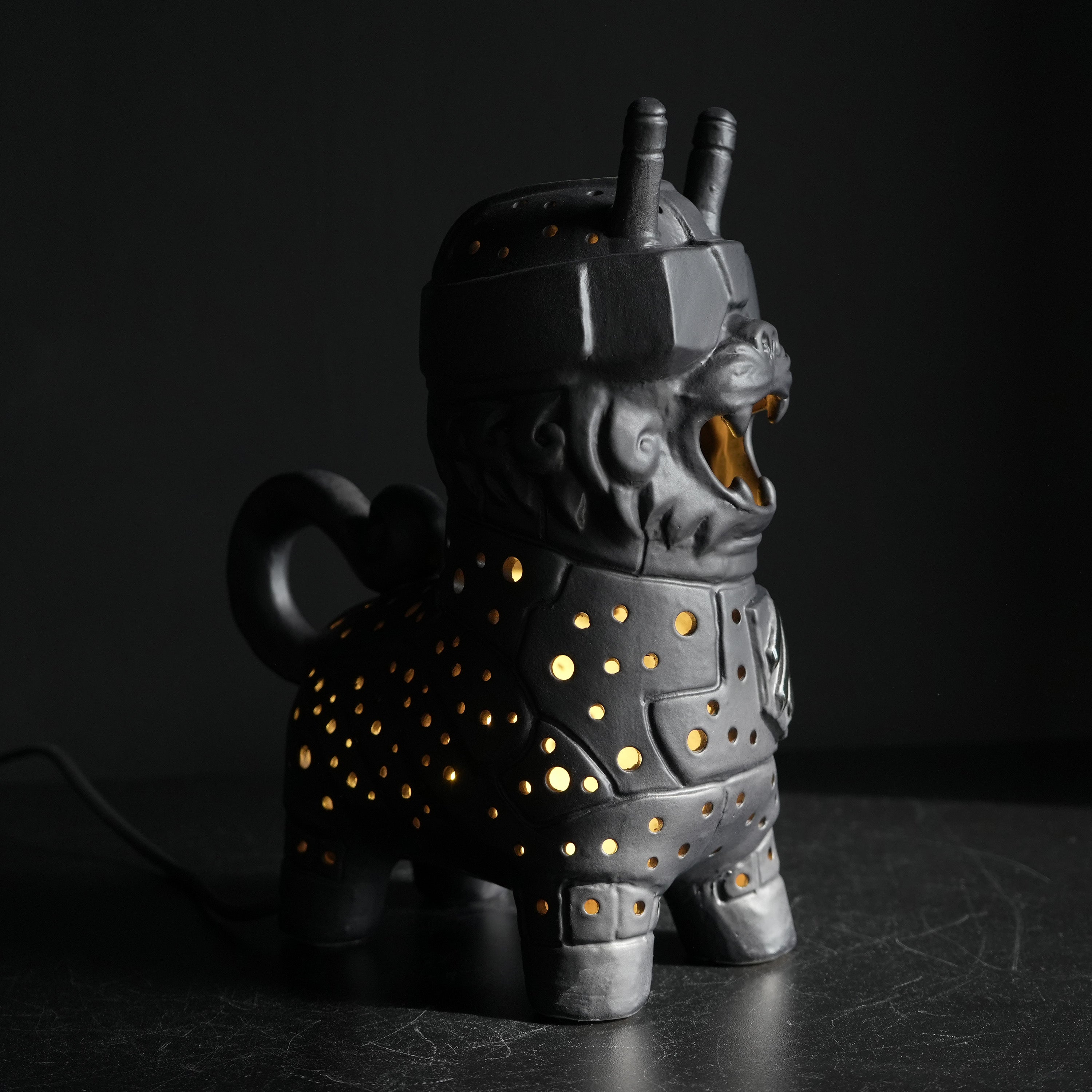 Lembyk FPV Ceramic Night Light | Handmade Ukrainian Folk-Inspired Night Light