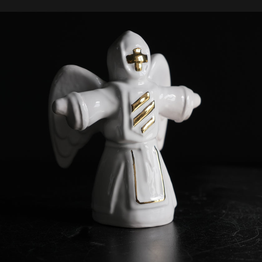 Ceramic Motanka Angel | Symbolic Ukrainian Ceramic Sculpture