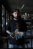 Manta Ray Ceramic Wall Lamp | Handmade Ocean-Inspired Ceramic Sconce