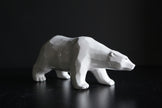 Polar Bear Ceramic Sculpture | Handmade White Bear Figurine