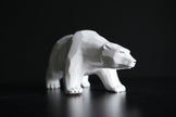 Polar Bear Ceramic Sculpture | Handmade White Bear Figurine
