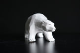 Polar Bear Ceramic Sculpture | Handmade White Bear Figurine