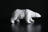 Polar Bear Ceramic Sculpture | Handmade White Bear Figurine