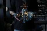 Manta Ray Ceramic Wall Lamp | Handmade Ocean-Inspired Ceramic Sconce