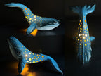Handmade Ceramic Whale Lamp