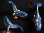 Handmade Ceramic Whale Lamp